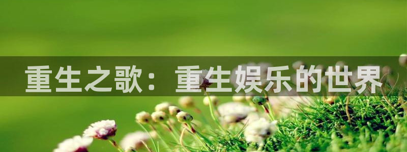 南宫NG网站平台：重生之歌：重生娱乐的世界