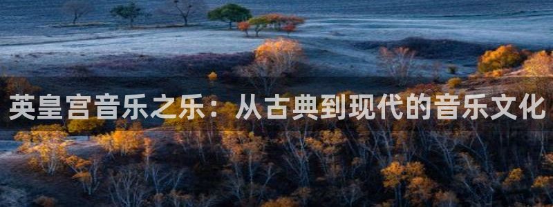 南宫NG游戏试玩：英皇宫音乐之乐：从古典到现代的音乐文化